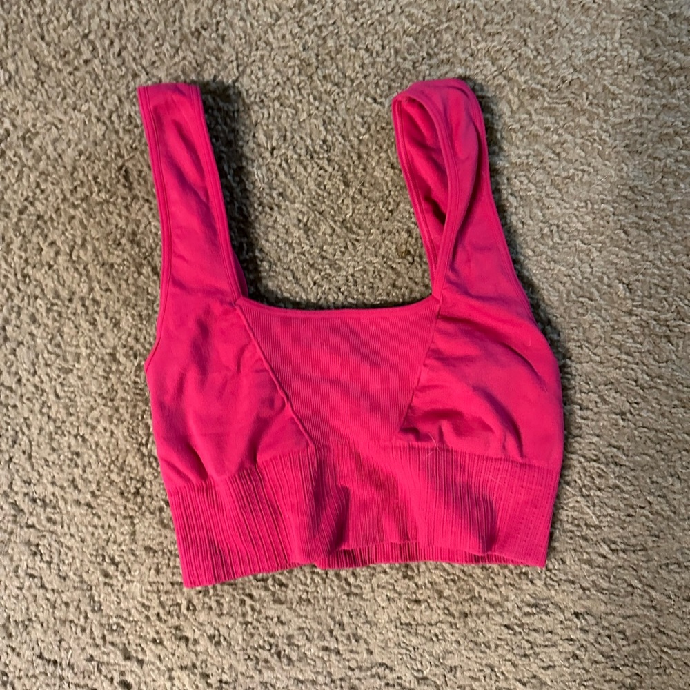 Free People Good Karma Sports Bra Pink XS/S